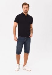 Jeansowe spodenki, Comofrt Fit, E-NER. Niebieskie szorty męskie Volcano, z jeansu, bez kołnierzyka. Za 159.99 zł.