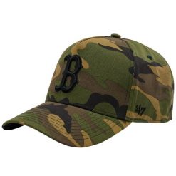 Czapka z daszkiem męska 47 Brand MLB Boston Red Sox MVP Cap. Zielone czapki męskie 47 Brand, bez wzorów, z bawełny, sportowe. Za 190.50 zł.