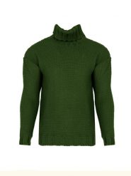 La Haine Inside Us Sweter "Turtleneck" | LM278 | Mężczyzna | Zielony. Zielone swetry męskie La Haine Inside Us, l, bez wzorów, z poliesteru, bez kołnierzyka. W wyprzedaży za 479.00 zł.
