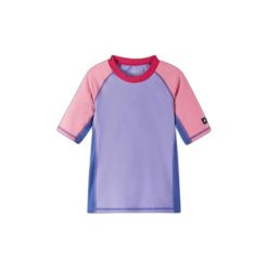 Dziewczęcy top do kostiumu kąpielowego Reima Joonia. Fioletowe koszulki dziewczęce Reima, s, bez wzorów, z jersey, bez ramiączek. Za 95.69 zł.