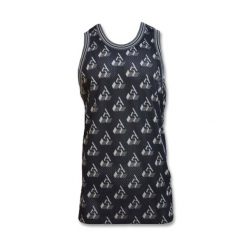 Koszulka sportowa Nike Giannis Antetokounmpo All Over Print Tank Top. Czarne bluzki sportowe damskie Nike, bez wzorów, bez ramiączek. Za 177.00 zł.
