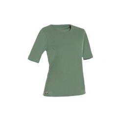 Koszulka UV krótki rękaw WATER T SHIRT damska. Zielone bluzki damskie OLAIAN, s, bez wzorów, z materiału, bez kołnierzyka. Za 19.99 zł.