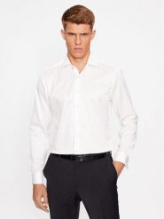 Eterna Koszula 8217/F659 Biały Slim Fit. Białe koszule męskie Eterna, m, bez wzorów, z bawełny, bez kołnierzyka, bez ramiączek. Za 579.99 zł.