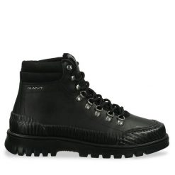 Trapery Gant. Czarne buty zimowe męskie Gant, bez zapięcia. Za 579.99 zł.