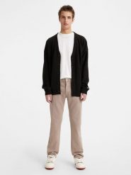 Levi's Spodnie - Regular fit - w kolorze beżowym rozmiar: W40/L34. Brązowe spodnie materiałowe męskie Levi's, bez wzorów, z materiału, klasyczne. Za 226.24 zł.