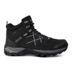 Buty trekkingowe męskie Samaris III. Zielone buty trekkingowe męskie Regatta, bez zapięcia, trekkingowe. W wyprzedaży za 349.99 zł.