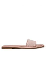 MICHAEL Michael Kors Klapki Dana 40S5DNFS2D Różowy. Czerwone klapki damskie MICHAEL Michael Kors, bez wzorów, z materiału, bez obcasa. Za 349.99 zł.