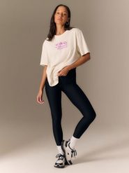 4F Legginsy z prążkowanej dzianiny damskie - czarne L. Czarne legginsy damskie 4f, l, bez wzorów, z dzianiny. Za 99.99 zł.