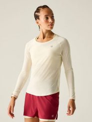 Dare 2b Koszulka funkcyjna "Nimble" w kolorze kremowym rozmiar: 36. Brązowe topy sportowe damskie Dare 2b, bez wzorów, z materiału, bez ramiączek. Za 70.08 zł.