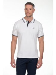 The Time of Bocha Koszulka polo w kolorze białym rozmiar: XL. Białe koszulki polo męskie The Time of Bocha, xl, bez wzorów, z bawełny, bez ramiączek. Za 104.99 zł.