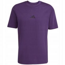 Koszulka Mężczyzna adidas T-shirt Bluzka Sportowa Bawełniana Wygodna r. M. Fioletowe t-shirty męskie Adidas, m, bez wzorów, z bawełny, bez kołnierzyka. Za 87.00 zł.