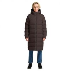 Kurtka trekkingowa damska Jack Wolfskin 1204133D0108. Brązowe kurtki damskie Jack Wolfskin, na zimę, l, bez wzorów, z materiału, z kapturem. Za 1,261.00 zł.