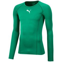Koszulka męska Puma Liga Baselayer Tee LS. Białe bielizna termoaktywna męska Puma, m, bez wzorów, z poliesteru. Za 149.00 zł.