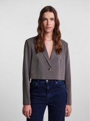 Pieces Marynarka 17141850 Szary Cropped Fit. Szare marynarki i żakiety damskie Pieces, l, bez wzorów, z syntetyku. Za 199.99 zł.