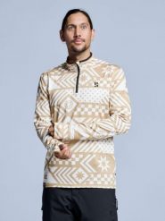 Bluza narciarska - Męska - Cabin Life - biała wielokolorowa. Brązowe bluzy z kapturem męskie POEDERBAAS, na zimę, m, z elastanu. Za 242.82 zł.