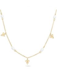 Tamaris Naszyjnik z elementami ozdobnymi - dł. 45 cm rozmiar: onesize. Białe naszyjniki damskie Tamaris, ze stali. Za 152.99 zł.