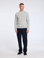 SELECTED HOMME Sweter "Theo" w kolorze jasnoszarym rozmiar: XXL. Szare swetry męskie Selected Homme, xxl, bez wzorów, z bawełny, bez kołnierzyka. Za 83.42 zł.