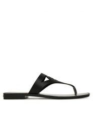 KARL LAGERFELD Japonki Skoot II KL80407 Czarny. Czarne klapki damskie Karl Lagerfeld, bez wzorów, ze skóry, bez obcasa. Za 399.99 zł.