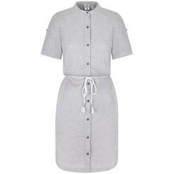 Sukienka damska LOAP Nury bawełna S. Fioletowe sukienki damskie ZENZIMAT, m, bez wzorów, z bawełny, sportowe, bez kołnierzyka, bez ramiączek, sportowe. Za 165.99 zł.