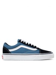 Vans Tenisówki Old Skool VN000D3HNVY Niebieski. Niebieskie trampki i tenisówki damskie Vans, bez wzorów, ze skóry. Za 199.99 zł.
