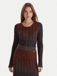 Fracomina Sweter FS25WT7007K558Q7 Niebieski Slim Fit. Niebieskie swetry klasyczne damskie Fracomina, l, z syntetyku, bez kołnierzyka. Za 499.99 zł.