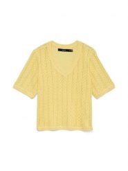 Vero Moda Sweter w kolorze żółtym rozmiar: L. Żółte swetry klasyczne damskie Vero Moda, l, bez kołnierzyka. Za 87.61 zł.
