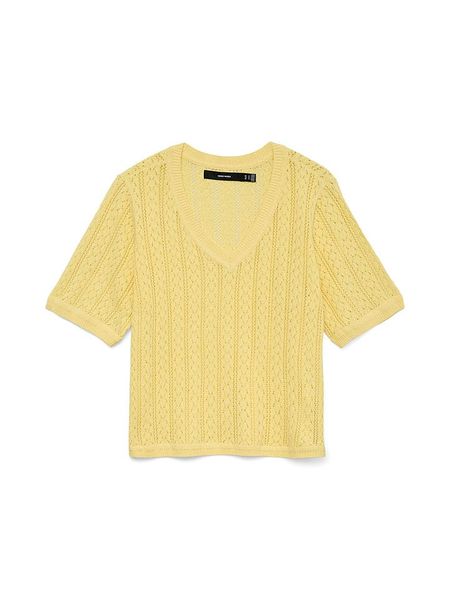 Vero Moda Sweter w kolorze żółtym rozmiar: L. Żółte swetry klasyczne damskie Vero Moda, l, bez kołnierzyka. Za 98.95 zł.