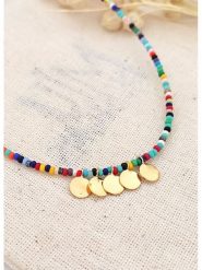 Atelier MIU Pozłacany naszyjnik z elementami ozdobnymi - dł. 37 cm rozmiar: onesize. Żółte naszyjniki damskie atelier MIU, pozłacane. Za 26.99 zł.