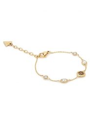 Guess Bransoletka JUBB06 149JW Złoty. Żółte bransoletki damskie Guess, metalowe. Za 210.99 zł.