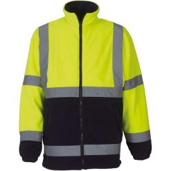 Męska Dwukolorowa Bluza Polarowa. Niebieskie bluzy bez kaptura męskie YOKO, m, z polaru. Za 200.99 zł.