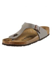 Birkenstock Skórzane klapki "Gizeh" w kolorze szarym rozmiar: 42. Szare klapki i japonki męskie Birkenstock. Za 349.95 zł.