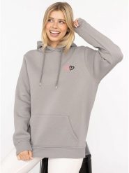 Zwillingsherz Bluza "Lima" w kolorze szarym rozmiar: L/XL. Szare bluzy z kapturem damskie Zwillingsherz, l. Za 233.33 zł.
