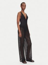 Hunkemöller Spodnie materiałowe 301754 Czarny Relaxed Fit. Czarne spodnie materiałowe damskie Hunkemöller, bez wzorów, z materiału. Za 89.99 zł.