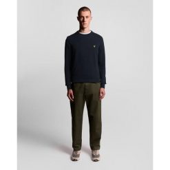 T-shirt z okrągłym dekoltem z bawełny Lyle & Scott. Niebieskie t-shirty męskie LYLE AND SCOTT, xl, bez wzorów, z bawełny, bez kołnierzyka. Za 271.50 zł.