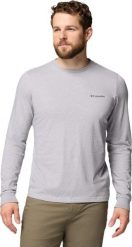 COLUMBIA Koszulka męska CSC Seasonal Logo LS Tee columbia grey hthr/meadowland-L. Szare koszulki męskie z długim rękawem Columbia, l, z bawełny. Za 104.90 zł.