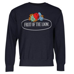 Męska Bluza Z Nadrukiem Logo W Stylu Vintage. Czerwone bluzy bez kaptura męskie Fruit of the Loom, m. Za 94.99 zł.