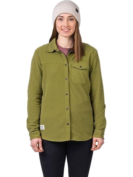 Hannah Koszula polarowa "Bea" w kolorze zielonym rozmiar: 38. Zielone koszule damskie Hannah, bez wzorów, z polaru, bez kołnierzyka, bez ramiączek. Za 208.99 zł.