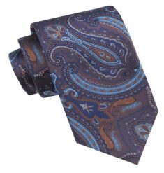 Klasyczny, Męski Krawat - Szeroki - Chattier - Kolorowy w Duży Wzór. Krawaty i muchy męskie Chattier, bez wzorów, z tkaniny, eleganckie. Za 49.00 zł.
