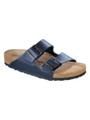 Birkenstock Klapki "Arizona" w kolorze niebieskim rozmiar: 39. Niebieskie klapki damskie Birkenstock, bez wzorów, bez obcasa. Za 326.45 zł.