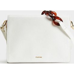 Parfois - Torebka. Białe torebki klasyczne damskie Parfois, bez wzorów, ze lnu, średnie, bez dodatków. Za 149.90 zł.