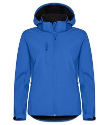 Clique Damska Softshell z Kapturem - 3-warstwowa, z recyklingu. Niebieskie kurtki softshell damskie CLIQUE, m, bez wzorów, z softshellu, z kapturem. Za 304.23 zł.
