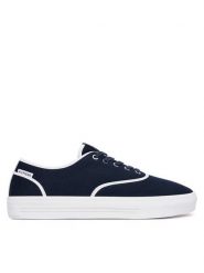 Tommy Hilfiger Tenisówki Th Vulc Cup Long Lace Canvas FM0FM05874 Granatowy. Niebieskie trampki i tenisówki męskie Tommy Hilfiger, bez wzorów, z materiału, bez zapięcia. Za 369.99 zł.