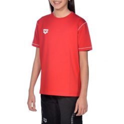 Koszulka Arena Team Line Ss Tee junior. Szare t-shirty damskie Arena, bez wzorów, z bawełny, bez kołnierzyka. Za 37.98 zł.