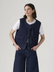 Levi's Kamizelka w kolorze granatowym rozmiar: M. Niebieskie kamizelki damskie Levi's, m, z bawełny. Za 164.02 zł.