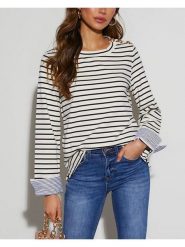 Milan Kiss Bluzka w kolorze kremowym rozmiar: L. Brązowe bluzki damskie Milan Kiss, l, bez wzorów, bez kołnierzyka, bez ramiączek. Za 130.99 zł.