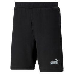Krótkie spodenki męskie Puma TEAMFINAL CASUALS. Czarne szorty męskie Puma, z bawełny, bez kołnierzyka. Za 69.90 zł.