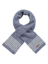 Barts Szal "Rylie" w kolorze niebiesko-białym - 80 x 10 cm rozmiar: onesize. Białe szaliki dziecięce Barts, ze splotem, bez ramiączek. Za 83.81 zł.