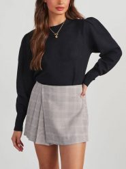 Milan Kiss Sweter w kolorze czarnym rozmiar: S. Czarne swetry klasyczne damskie Milan Kiss, s, bez kołnierzyka. Za 113.99 zł.