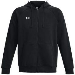 Bluza z kapturem Under Armour UA Rival Fleece FZ, Mężczyźni. Czarne bluzy z kapturem męskie Under Armour, m, z bawełny. Za 331.80 zł.
