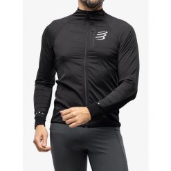 Kurtka przeciwwiatrowa męska Compressport Hurricane Windproof Jacket. Czarne kurtki treningowe męskie Compressport, m, bez wzorów, do biegania. Za 471.99 zł.